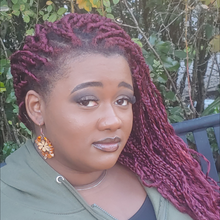 Load image into Gallery viewer, Vintage Wooden Flower Diffuser Earrings/Orange Ombre