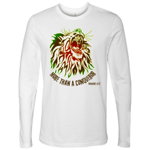 Load image into Gallery viewer, Men's Long Sleeve "More Than a Conqueror" Crew Neck Shirt