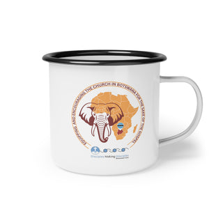 Botswana Elephant Seal Enamel Camp Cup