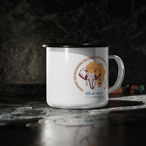 Botswana Elephant Seal Enamel Camp Cup