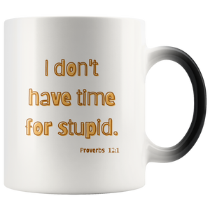 I Don't have Time for Stupid Magic Mug